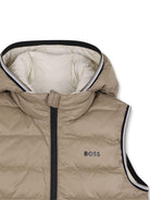 Giubbino per bambino BOSS Kids beige con design trapuntato - Rubino Kids