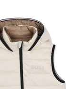Giubbino per bambino BOSS Kids beige con design trapuntato - Rubino Kids