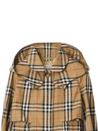 Giubbino per bambino Burberry Kids beige con motivo a quadri - Rubino Kids
