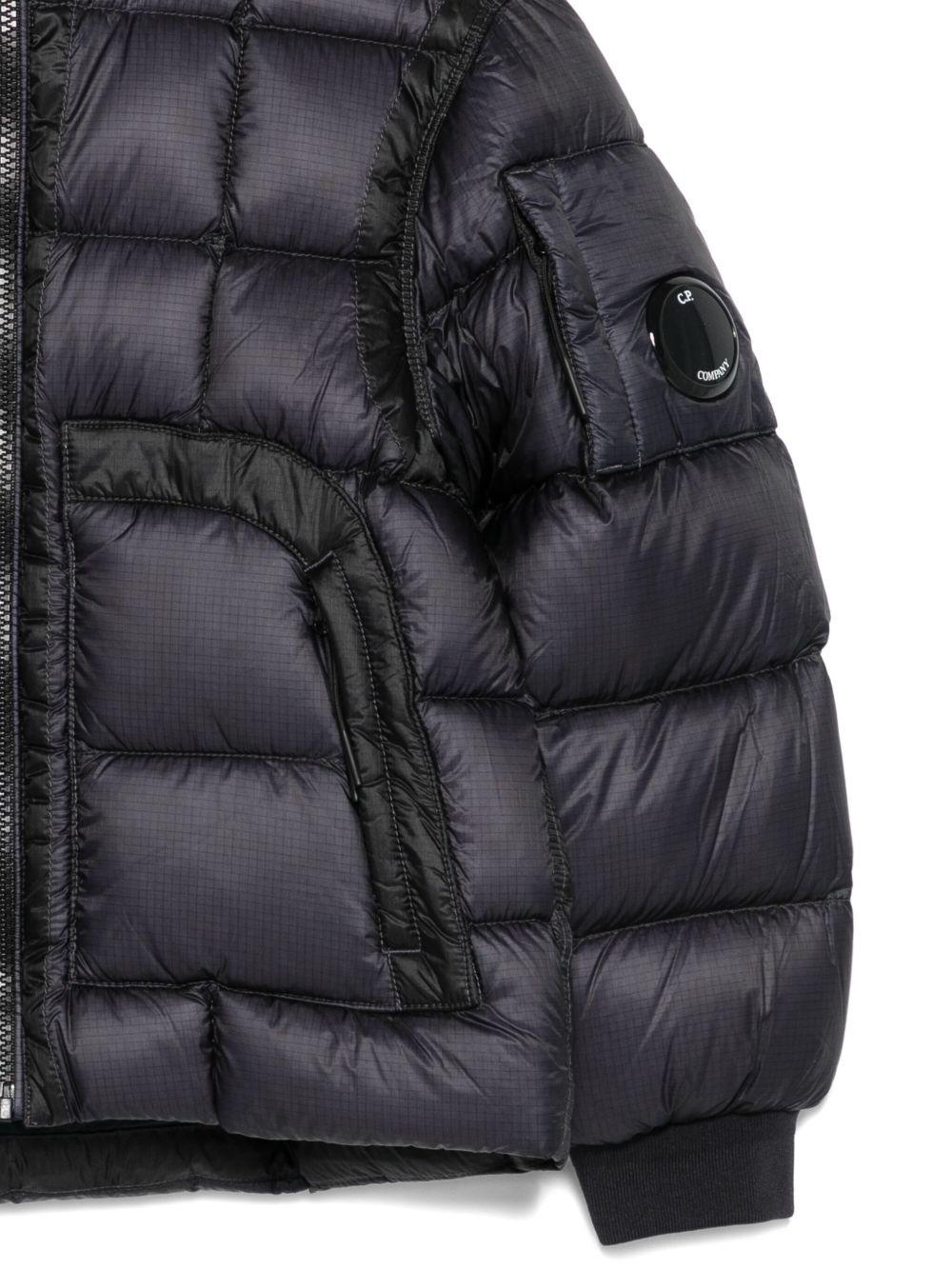 Giubbino per bambino C.P. Company Kids nero con design trapuntato - Rubino Kids