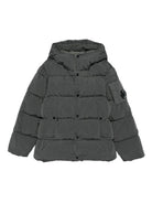 Giubbino per bambino C.P. Company Kids nero con design trapuntato - Rubino Kids