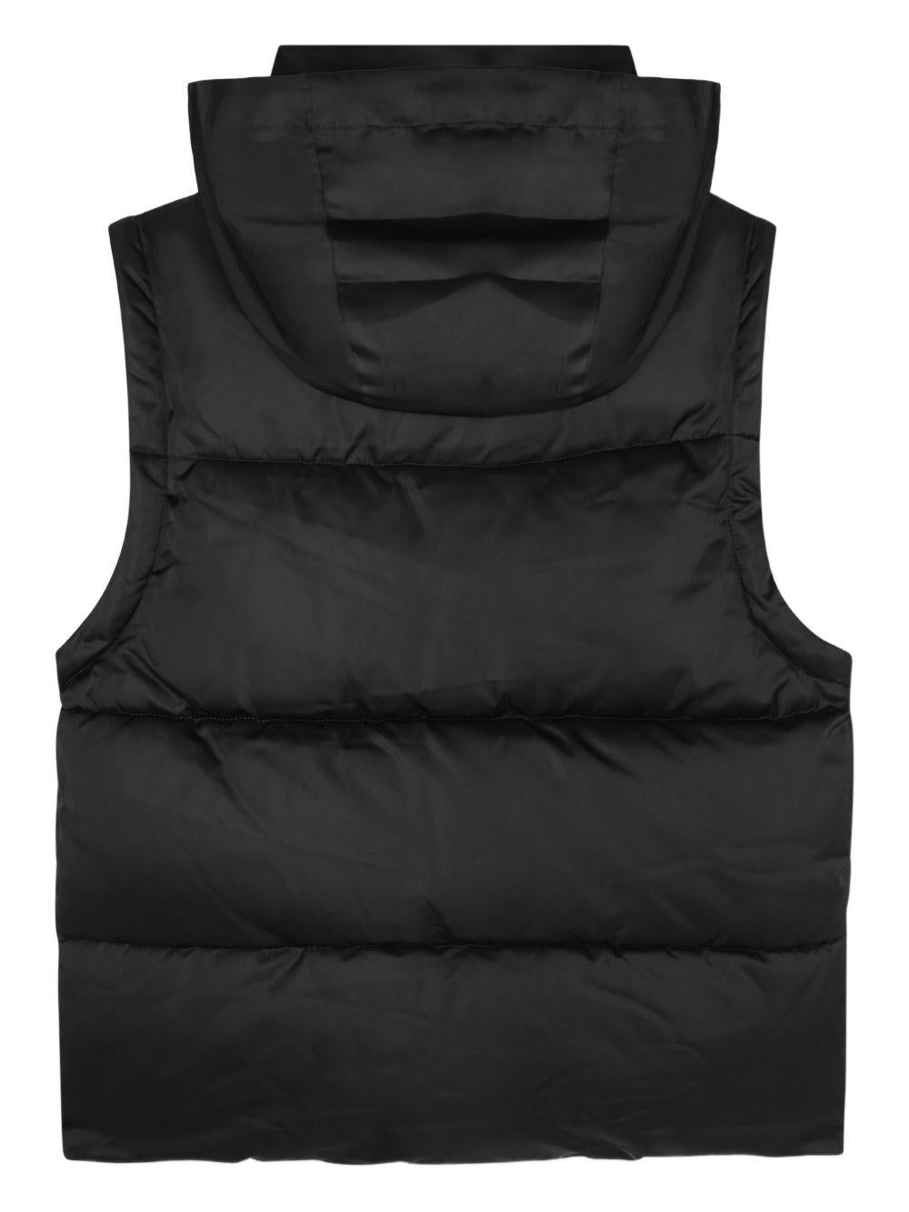 Giubbino per bambino DKNY Kids nero con maniche rimovibili - Rubino Kids