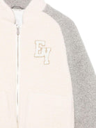 Giubbino per bambino Eleventy Kids grigio con logo ricamato - Rubino Kids