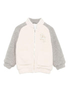 Giubbino per bambino Eleventy Kids grigio con logo ricamato - Rubino Kids