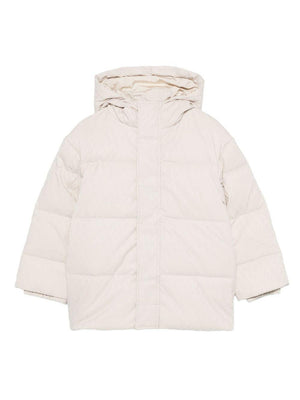 Emporio Armani Kids beige quilted jacket for boys