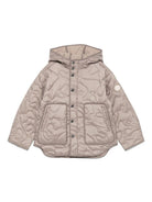 Giubbino per bambino Emporio Armani Kids beige con tasca applicata - Rubino Kids