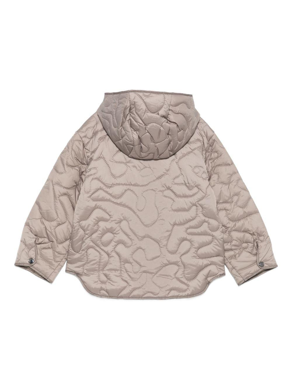 Giubbino per bambino Emporio Armani Kids beige con tasca applicata - Rubino Kids