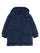 Giubbino per bambino Emporio Armani Kids blu con design imbottito - Rubino Kids
