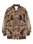 Giubbino per bambino Etro Kids marrone con motivo paisley - Rubino Kids