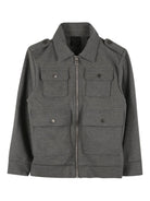 Giubbino per bambino Givenchy Kids grigio con quattro tasche frontali con patta - Rubino Kids