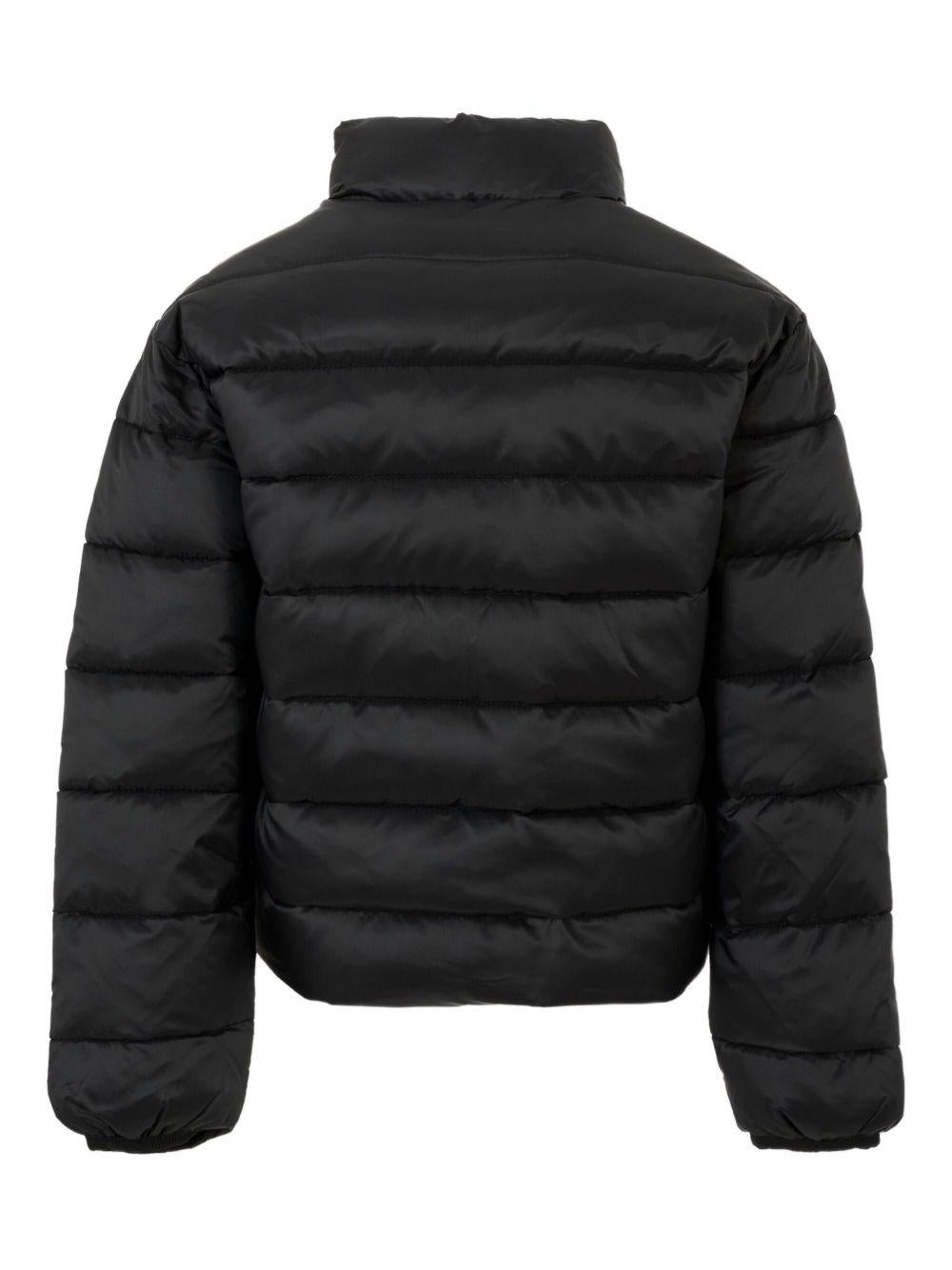 Giubbino per bambino John Richmond Junior nero con toppa con logo - Rubino Kids