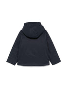 Giubbino per bambino K - Way Kids blu con applicazione con logo sul petto - Rubino Kids