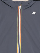 Giubbino per bambino K - Way Kids blu con toppa con logo - Rubino Kids