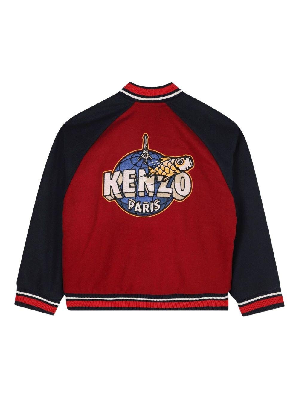 Giubbino per bambino Kenzo Kids multicolore con design color - block - Rubino Kids