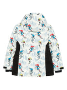 Giubbino per bambino Mc2 Saint Barth Kids bianco con stampa grafica all - over - Rubino Kids