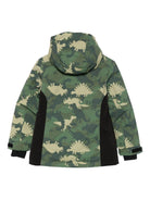 Giubbino per bambino Mc2 Saint Barth Kids verde con motivo mimetico - Rubino Kids