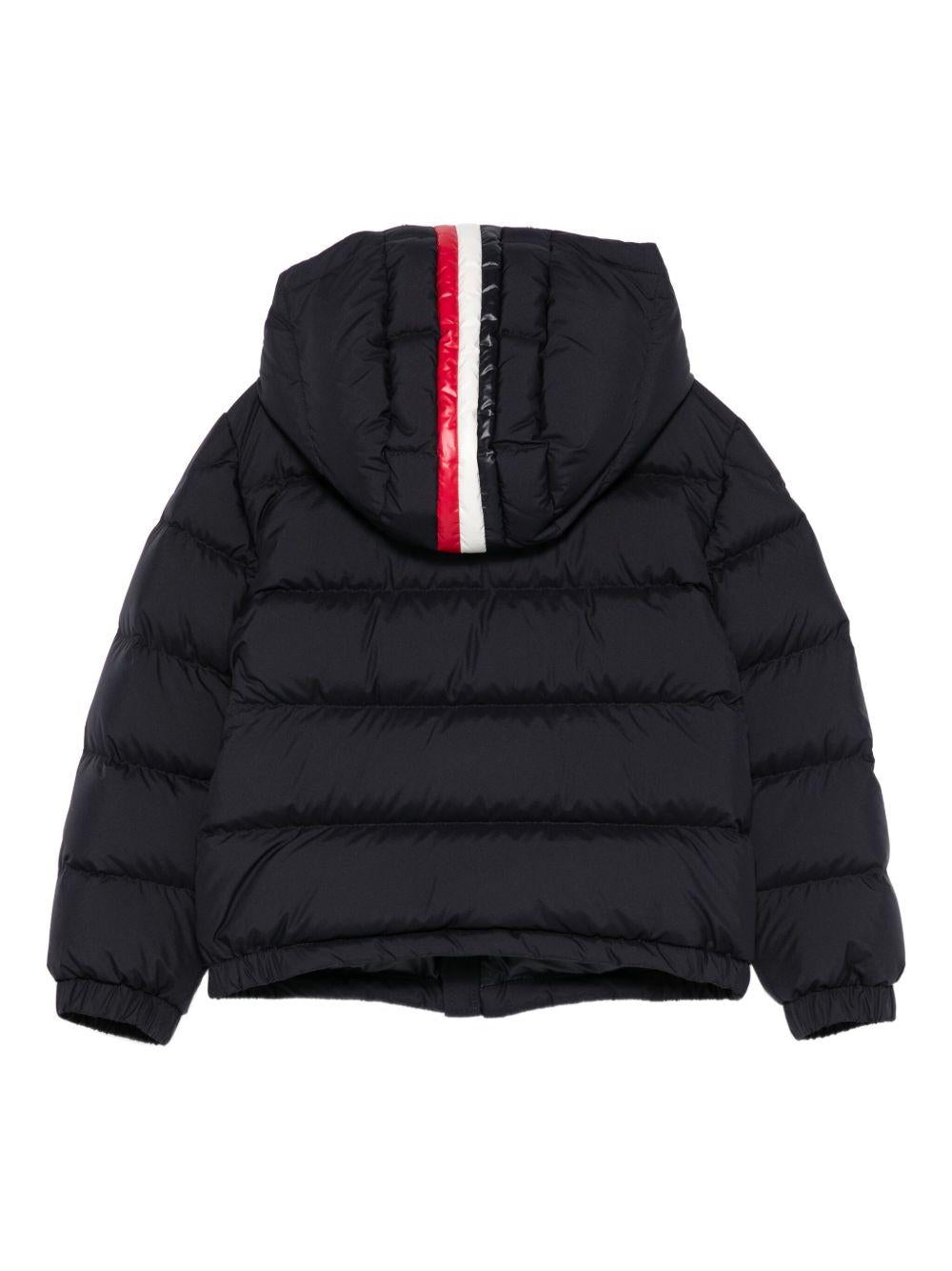 Giubbino per bambino Moncler Enfant blu con design trapuntato - Rubino Kids