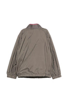 Giubbino per bambino Moncler Enfant grigio con cerniera hilmi - Rubino Kids