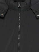 Giubbino per bambino MSGM Kids nero con cappuccio rimovibile - Rubino Kids