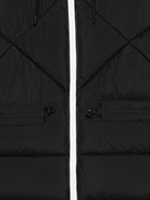 Giubbino per bambino MSGM Kids nero con design trapuntato - Rubino Kids