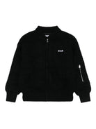 Giubbino per bambino MSGM Kids nero con ricamo logo - Rubino Kids