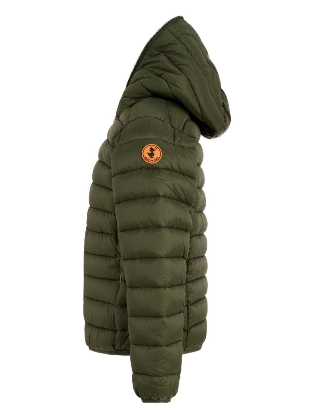 Giubbino per bambino Save The Duck Kids verde con design trapuntato - Rubino Kids