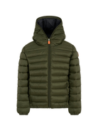 Giubbino per bambino Save The Duck Kids verde con design trapuntato - Rubino Kids