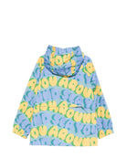Giubbino per bambino Stella McCartney Kids azzurro con stampa all - over - Rubino Kids