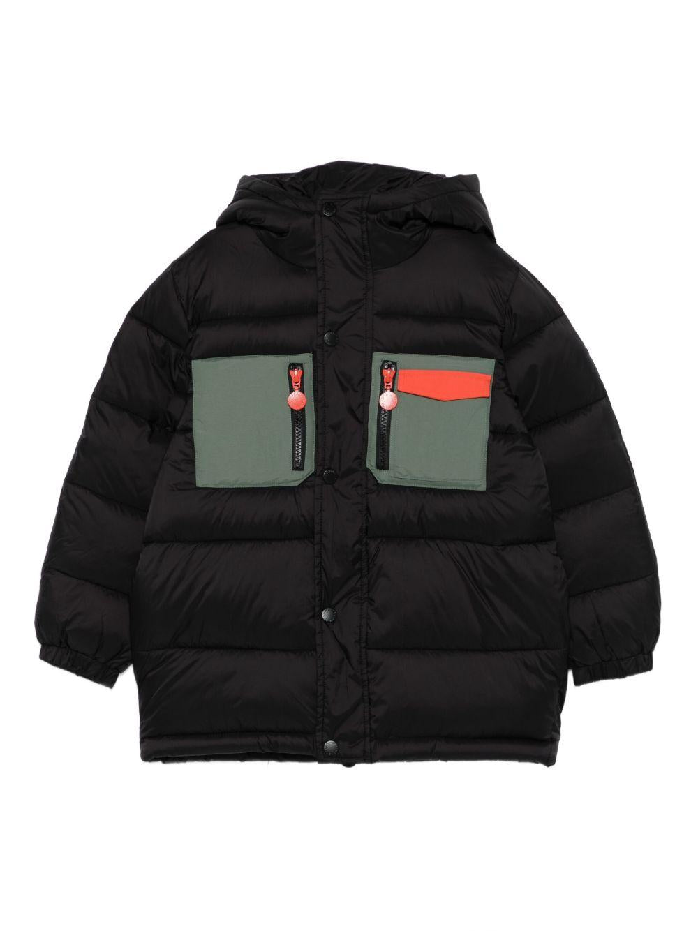 Giubbino per bambino Stella McCartney Kids nero con design trapuntato - Rubino Kids