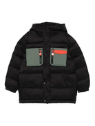 Giubbino per bambino Stella McCartney Kids nero con design trapuntato - Rubino Kids