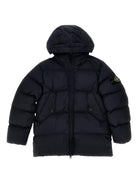 Giubbino per bambino Stone Island Junior blu con design imbottito - Rubino Kids