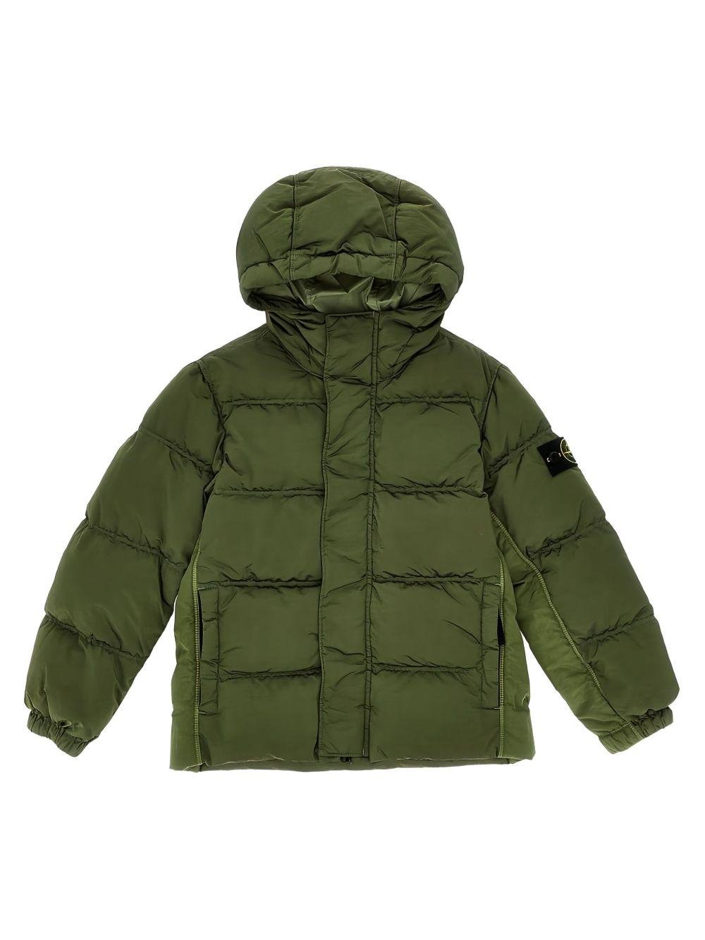 Stone Island Junior boys' green quilted jacket | STONE ISLAND