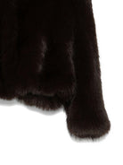 Giubbino per donna Alysi marrone con revers larghi - Rubino Kids