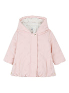 Giubbino per neonata Chloé Kids rosa con chiusura frontale nascosta - Rubino Kids