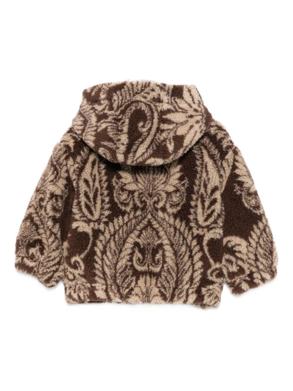 Giubbino per neonata Etro Kids marrone con motivo paisley - Rubino Kids