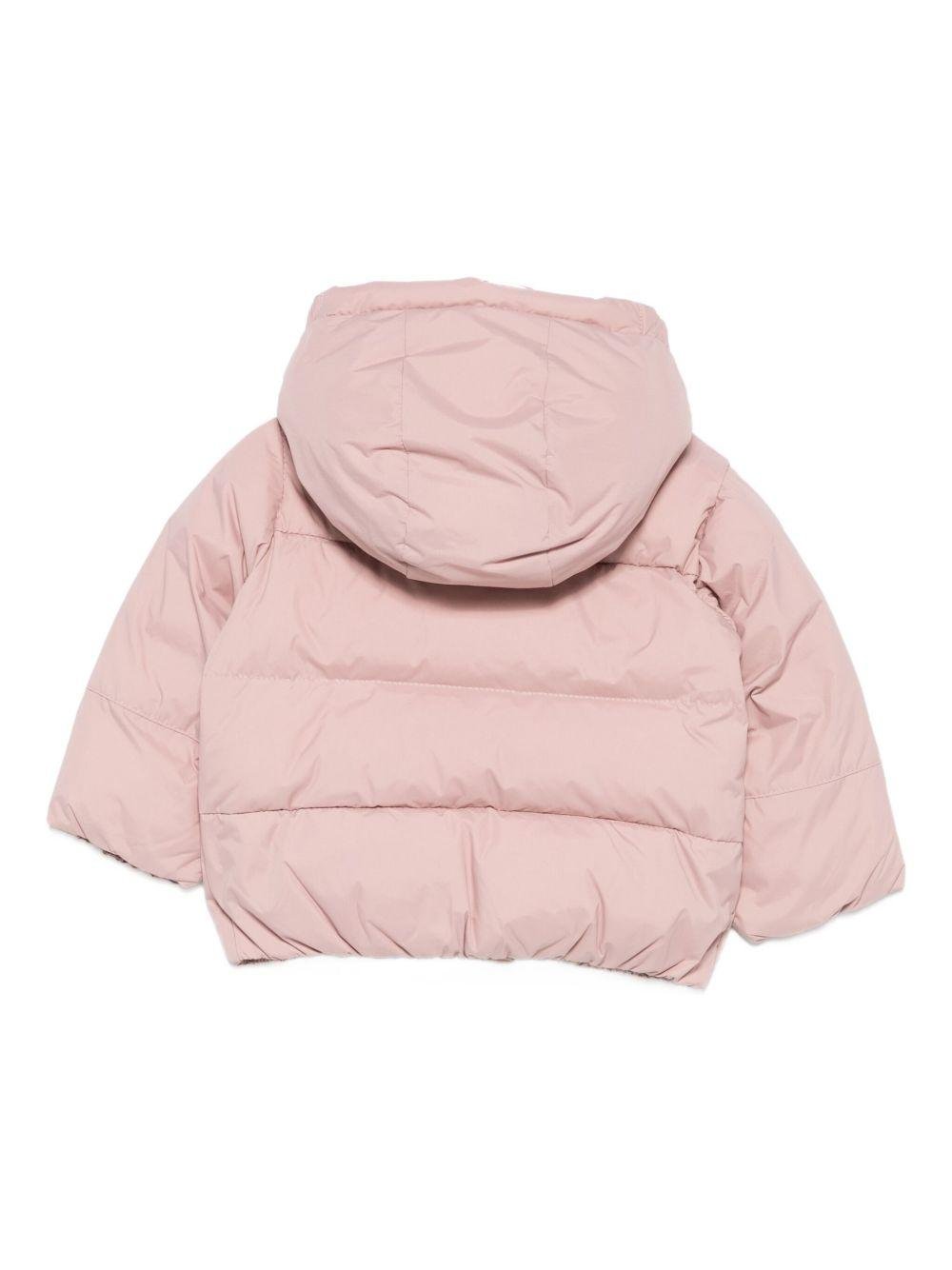 Giubbino per neonata K - Way Kids rosa con design trapuntato - Rubino Kids