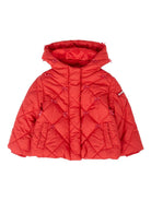 Giubbino per neonata Monnalisa rosso con design trapuntato - Rubino Kids