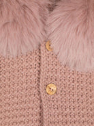 Giubbino per neonata PaZ RODRIGUEZ rosa con cappuccio - Rubino Kids