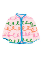 Giubbino per neonata Stella McCartney Kids rosa con finiture blu - Rubino Kids