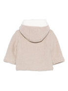 Giubbino per neonata Tartine Et Chocolat beige con scollo con cappuccio - Rubino Kids