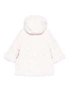 Giubbino per neonata Tartine Et Chocolat rosa con cappuccio con orlo in pelliccia sintetica - Rubino Kids