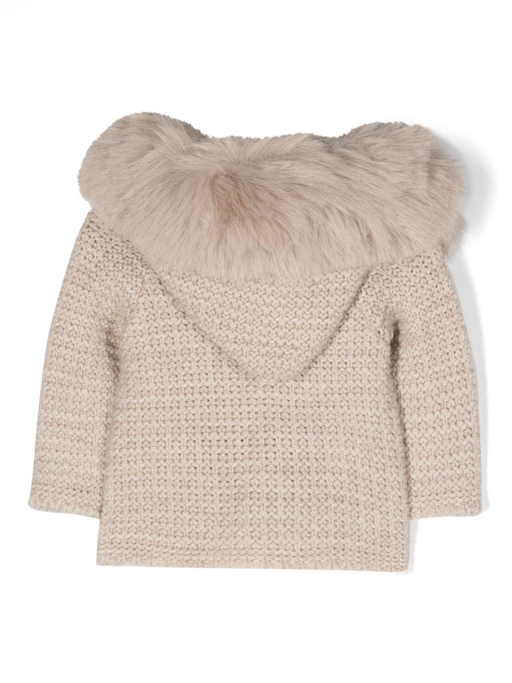 Giubbino per neonati PaZ RODRIGUEZ beige con cappuccio - Rubino Kids