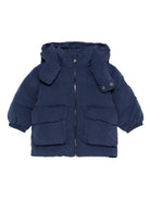 Giubbino per neonato Emporio Armani Kids blu con design imbottito - Rubino Kids