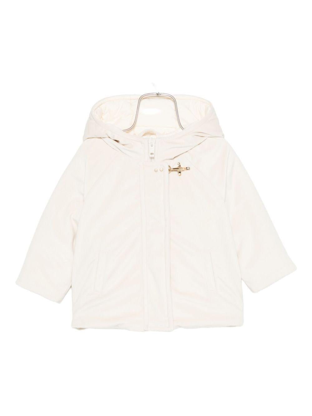 Giubbino per neonato Fay Kids beige con cappuccio - Rubino Kids
