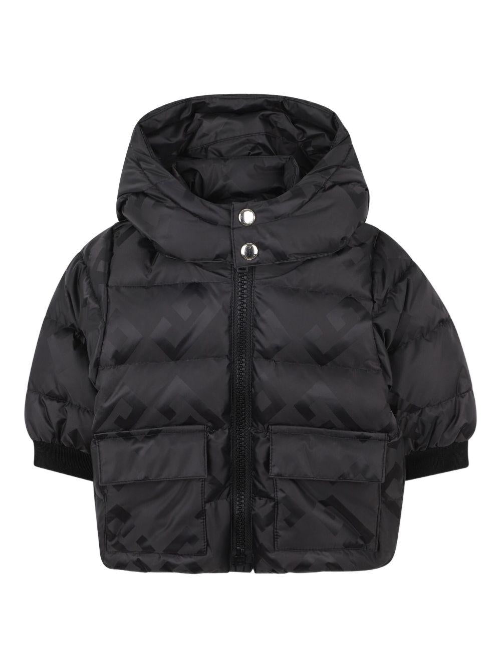 Giubbino per neonato Givenchy Kids nero con stampa con logo - Rubino Kids