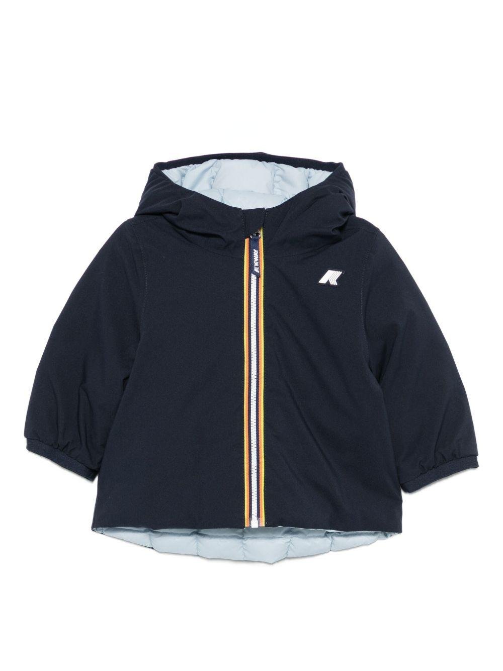 Giubbino per neonato K - Way Kids blu con design reversibile - Rubino Kids