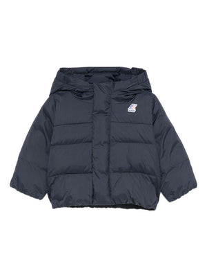 Giubbino per neonato K-Way Kids blu con design trapuntato