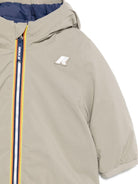 Giubbino per neonato K - Way Kids grigio con design reversibile - Rubino Kids