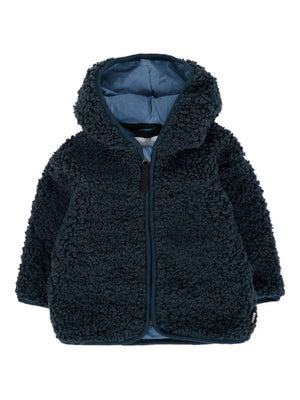 Giubbino per neonato Molo blu con scollo a V