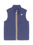 Giubbino smanicato P. Valen per bambino K Way Kids blu con antivento - Rubino Kids
